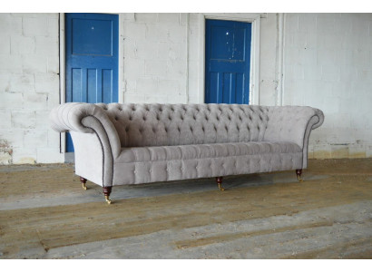 Chesterfield bank 4-zits XXL gestoffeerde design bankstellen bankstel