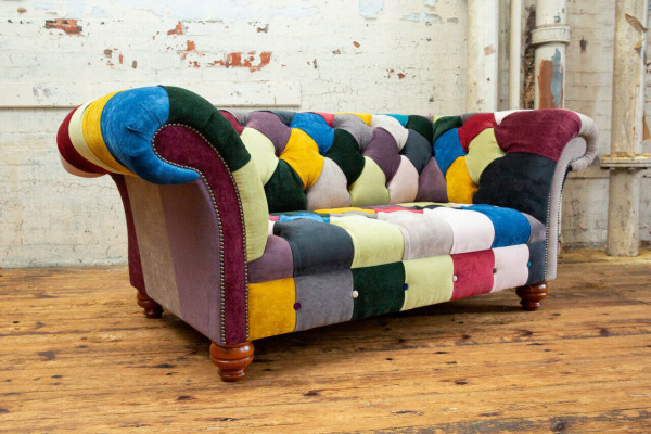 Modern Design Kleurrijke Chesterfield 2-zits Bank Stoffen Bank Bekleding Ontwerp