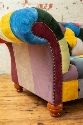Modern Design Kleurrijke Chesterfield 2-zits Bank Stoffen Bank Bekleding Ontwerp