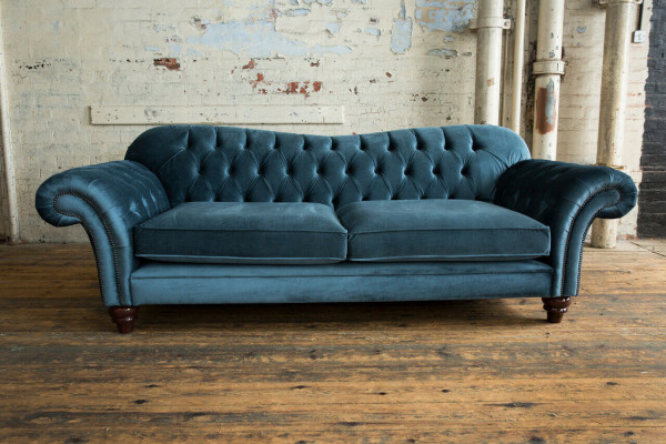 Chesterfield 4-zits bank gestoffeerd textiel banken woonkamer bank