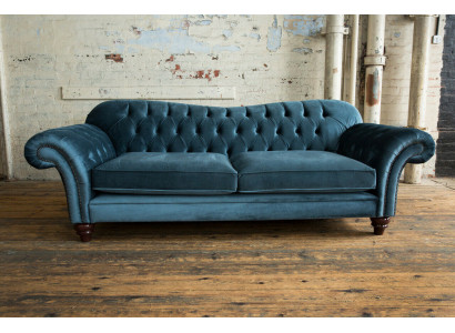 Chesterfield 4-zits bank gestoffeerd textiel banken woonkamer bank