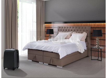 Luxe slaapkamer bed gestoffeerd ontwerp Luxe dubbele hotelbedden Chesterfield