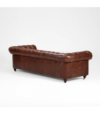 Bankstel 3+1+1 zits Klassieke luxe Chesterfield bank van leer