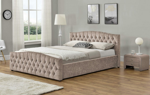 Gevoerd designer bed textiel lederen gestoffeerde bedden 180x200cm slaapkamer