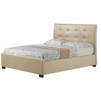 Chesterfield Design gestoffeerd Engels bed Grijs Bedden 160/180x200 cm Tweepersoonsbed