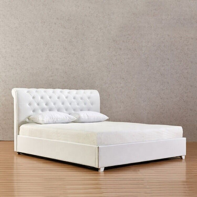 Chesterfield Designer Bed Slaapkamer Kunstleder Bekleding 140/160/180/200 cm
