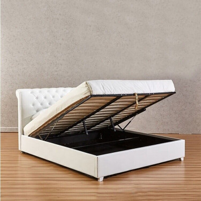 Chesterfield Designer Bed Slaapkamer Kunstleder Bekleding 140/160/180/200 cm