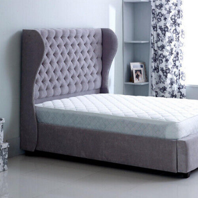 Chesterfield designer bed slaapkamer textiel leer gestoffeerd 140/160/180/200cm