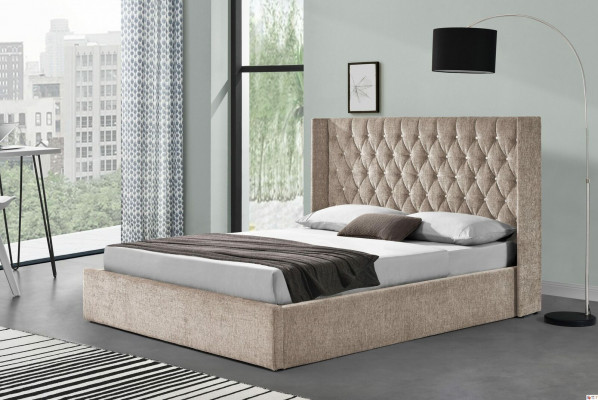 Chesterfieldbed ontwerp slaapkamer Engelse bedden 180x200cm textiel