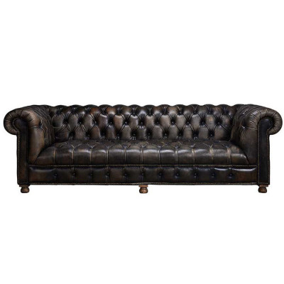 Klassieke Chesterfield bank Zwart Engelse woonkamerbanken