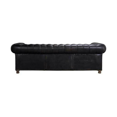 Klassieke Chesterfield bank Zwart Engelse woonkamerbanken