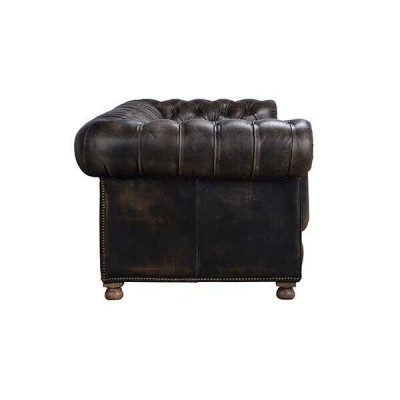 Klassieke Chesterfield bank Zwart Engelse woonkamerbanken