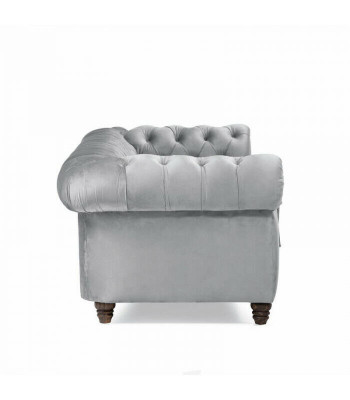 Chesterfield 5-zits klassieke luxe bankstel textiel lederen bank zilveren bankstellen