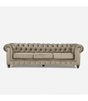 Chesterfield 5-zits klassieke luxe bankstel textiel lederen bank zilveren bankstellen