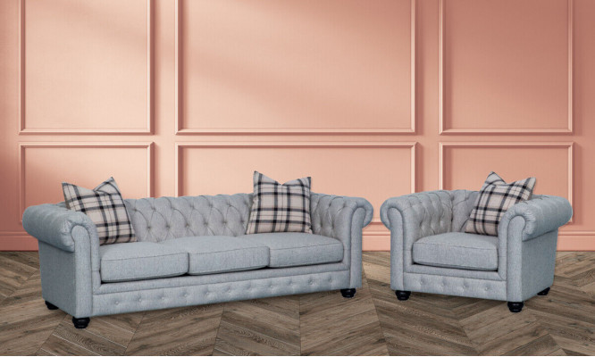 Chesterfield bankstel bank bank bekleding 3+1 zits bank leer banken textiel nieuw  Chesterfield bankstel bank bank bekleding 3+1 zits bank leer banken textiel nieuw