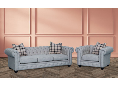 Chesterfield bankstel bank bank bekleding 3+1 zits bank leer banken textiel nieuw  Chesterfield bankstel bank bank bekleding 3+1 zits bank leer banken textiel nieuw