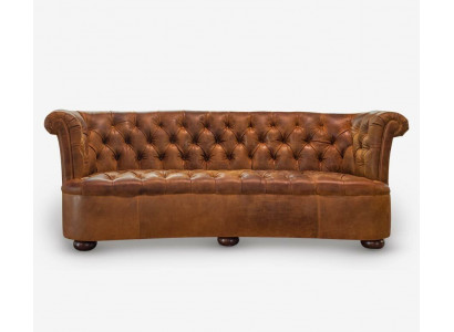 Chesterfield Leren Bekleding Design Bank Luxe Bank Klassieke Bank 3-Zits Nieuw