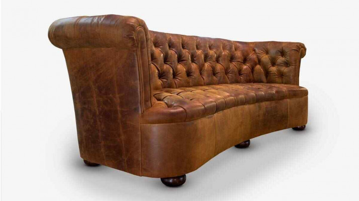 Chesterfield Leren Bekleding Design Bank Luxe Bank Klassieke Bank 3-Zits Nieuw