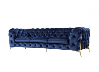 Bank Bank Bekleding XXL Big Set Designer Banken Chesterfield Stof 3+2+2