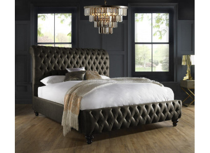Chesterfield textiel bed slaapkamer bedden dubbel gestoffeerd 140/160/180/200 cm Chesterfield textiel bed slaapkamer bedden dubbel gestoffeerd 140/160/180/200 cm