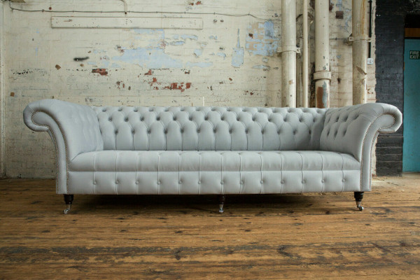 Textielbankstoffencouch Chesterfield grote banken xxl banken zitkussens 265cm