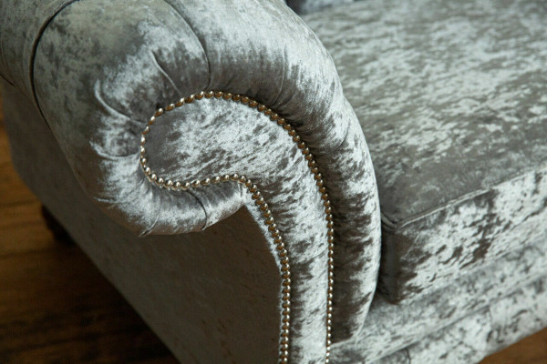 Chesterfield Grijze Bankstel Vierzitter Designer 4-Zit Bank