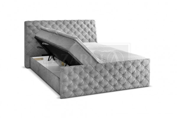 Grijze tweepersoons Chesterfield-hotelbedden, ontwerper-slaapkamermeubels