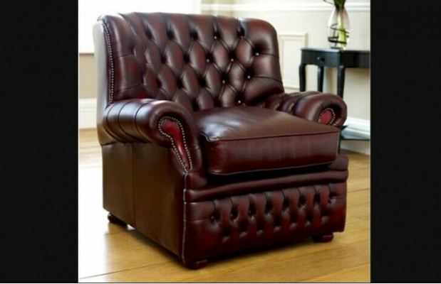 Bruine Chesterfield 3-zitsbank in antieke stijl designer woonkamerbank