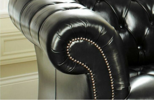 Groene Chesterfield 3-zits Designer Luxe Driezitsbank
