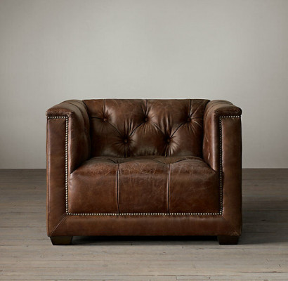 Chesterfield 3+1 Zitsbank bankstel Bank stof leder bankstel