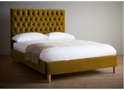 Chesterfield Design Gestoffeerde Engelse 140/160/180x200 Bedden Tweepersoonsbed Geel