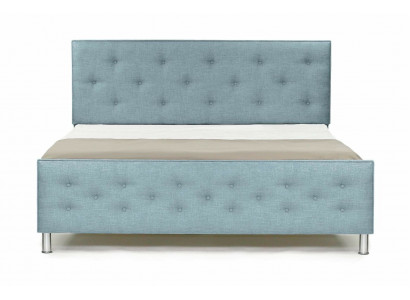 Chesterfield Design Engels 140/160/180x200 Bedden Tweepersoonsbed Turquoise Bekleding