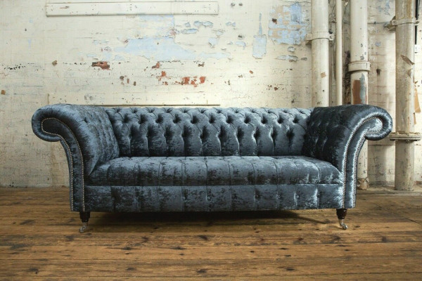 Woonkamer Chesterfield bank bank ontwerp textiel bank bank banken driezits grijs