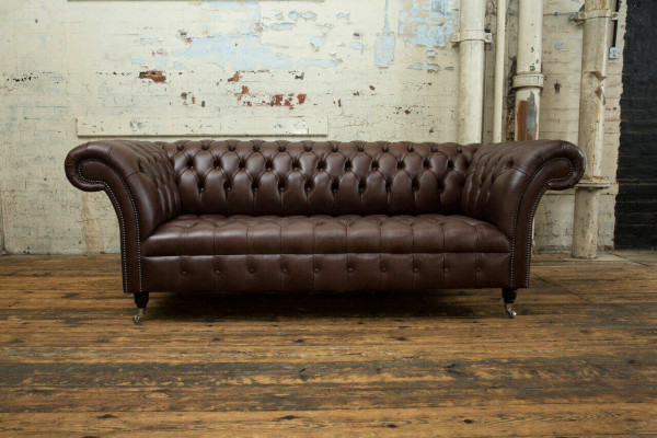 Bruine Chesterfield bank Luxe bank Designer bankstellen
