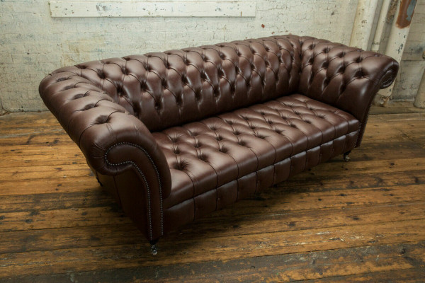 Bruine Chesterfield bank Luxe bank Designer bankstellen