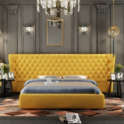 XXL Groot wandpaneel bed Chesterfield hotel luxe design bedden 200x200cm nieuw  XXL Groot wandpaneel bed Chesterfield hotel luxe design bedden 200x200cm nieuw