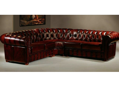 Chesterfield hoekbank hoekbank Designer bank fluwelen leren bank