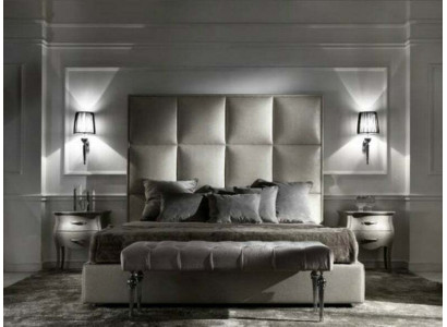 Tweepersoonsbed Bedtextiel Ontwerper Echtelijke moderne bedslaapkamer bekleding textiel