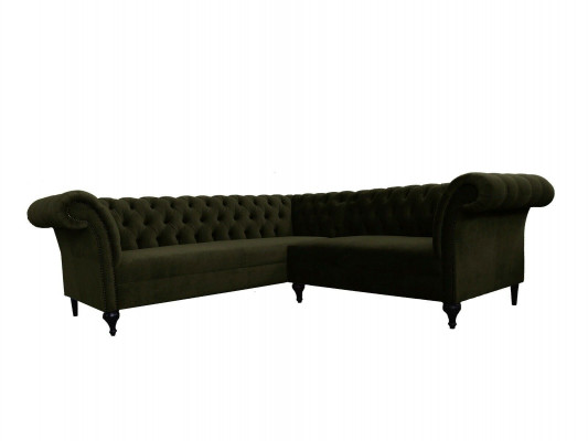 Chesterfield-hoekbank hoekbank designerbank bankstel fluweel lederen sofa SLIII bank
