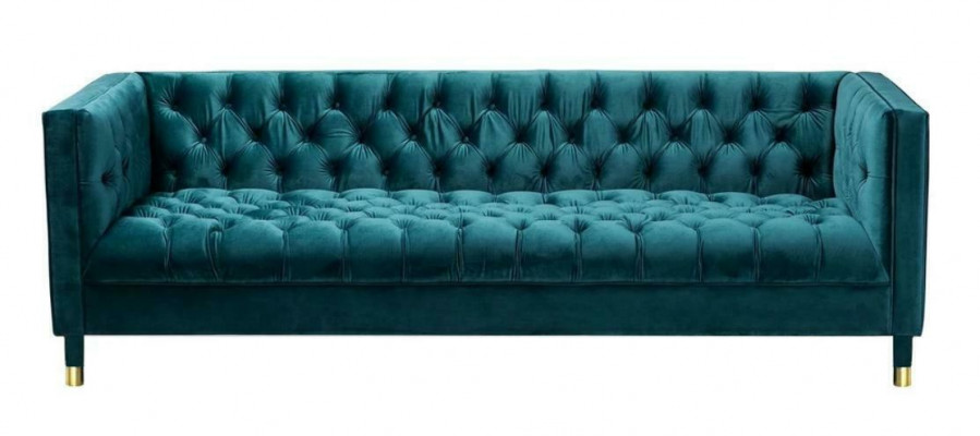 Chesterfield bank Blauwe banken Textielstof Bank Meubels 4-zits
