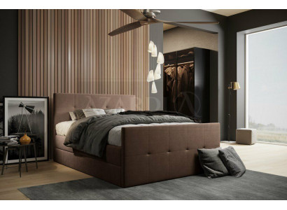 Chesterfield bed gestoffeerd tweepersoonsbed bedden xxl design luxe boxspringbed