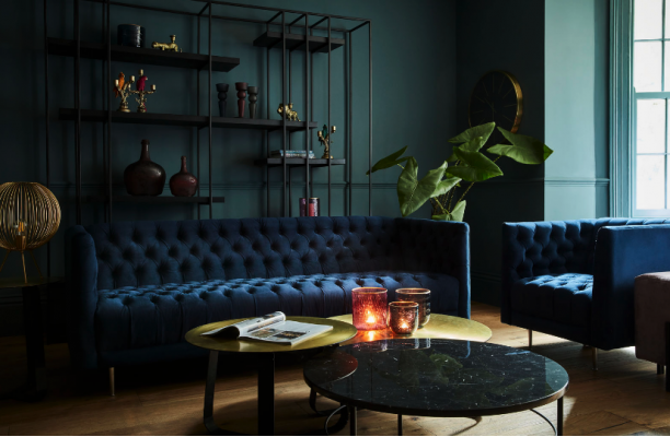 Chesterfield bank bank stof leder banken bankstel 4 zits