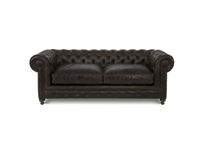 Bruine Chesterfield 3-zits designer woonkamer 3-zits bank