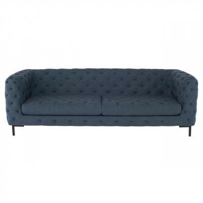 Grijze moderne 3-zits Chesterfield woonkamer stijlvolle bank.