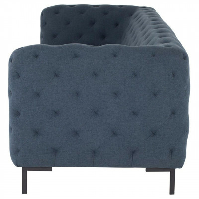 Grijze moderne 3-zits Chesterfield woonkamer stijlvolle bank.
