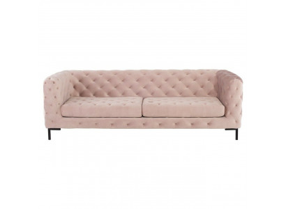Chesterfield Bank Bank Bekleding Stof Leren Bankstel Bankstel 3-Zitter