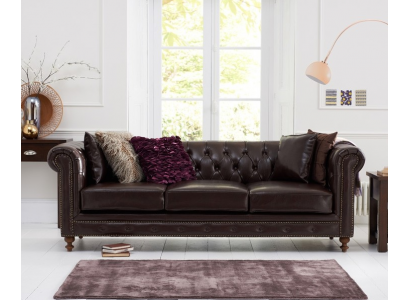 Chesterfield Bank Bank Bekleding Stof Leder Bankstel Bekleding Set 3 Zitter