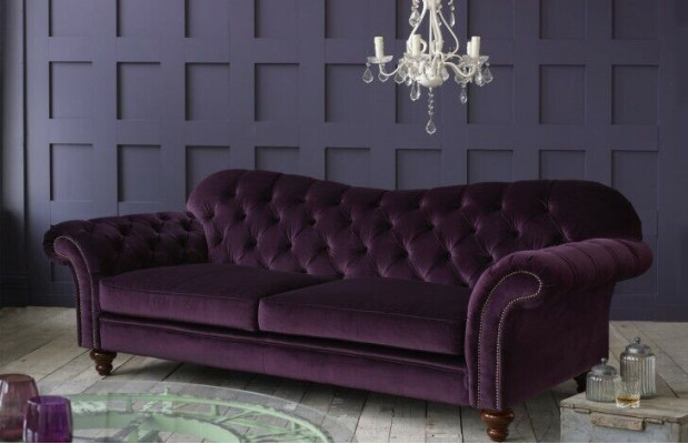 Luxe Chesterfield woonkamerbank Bruin bank Zitkussen stofbank Nieuw