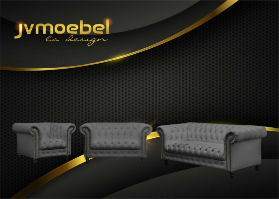 Woonkamer Chesterfield Designbankstel Meubilair Bank 3-2-1 Zitsbank Sofas