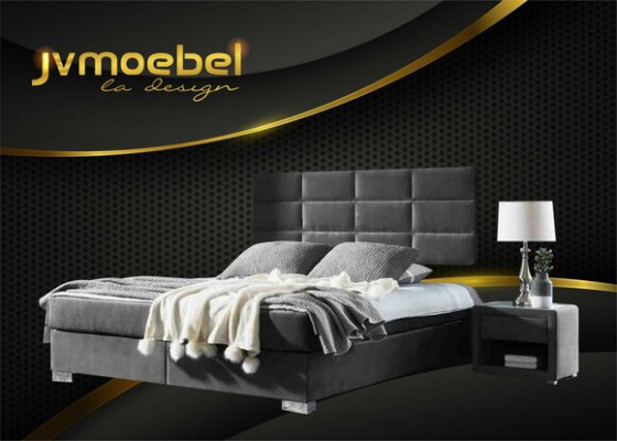 Boxspring slaapkamer luxe bed bedden dubbel meubels stof 140 160 180 x 200cm